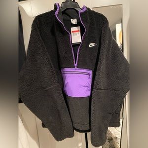 Men’s black & purple Nike fleece